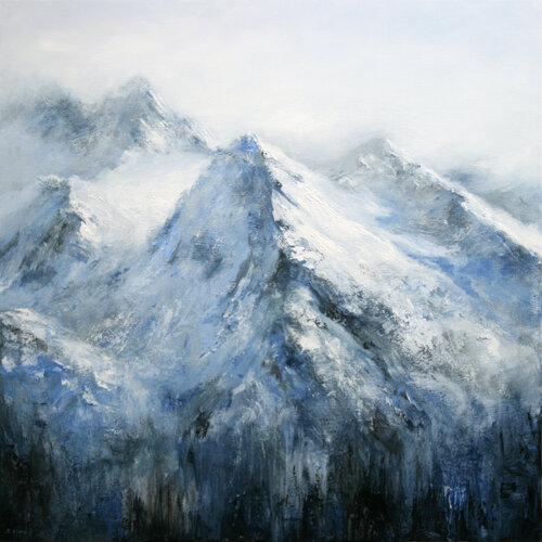 Alpine Landscape IV di Behshad Arjomandi, Pittura in vendita su Singulart