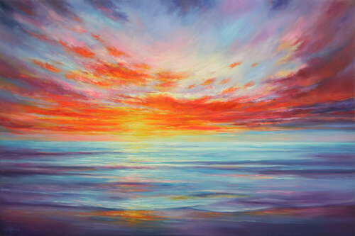 Magical Sunset di Behshad Arjomandi, Pittura in vendita su Singulart
