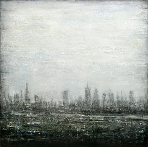 Abstract Cityscape V di Behshad Arjomandi, Pittura in vendita su Singulart