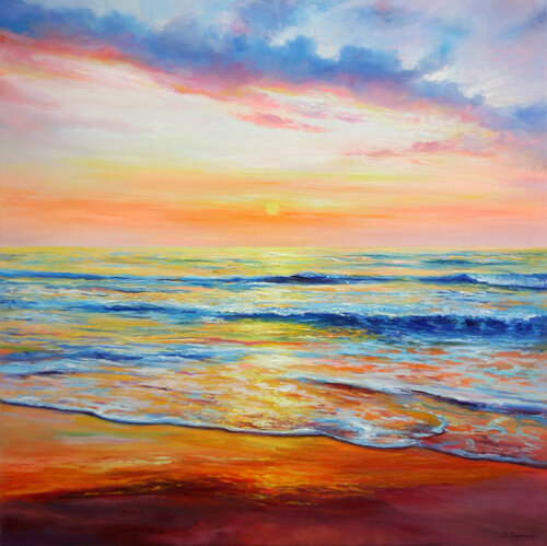 Sunset Seascape van Behshad Arjomandi, Schilderij te koop op Singulart