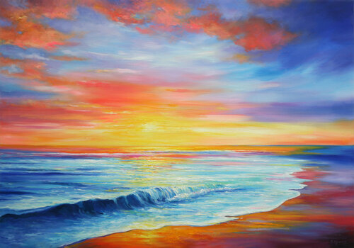 Magic of Sunset di Behshad Arjomandi, Pittura in vendita su Singulart