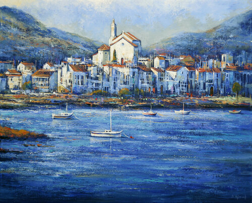 View of Cadaques van Behshad Arjomandi, Schilderij te koop op Singulart