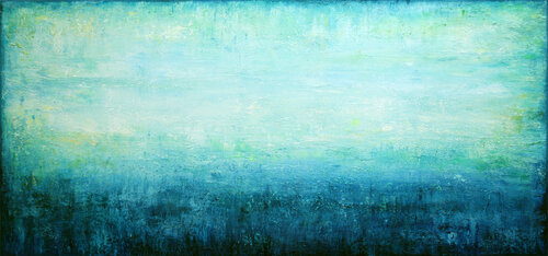 Turquoise Dreamscape III van Behshad Arjomandi, Schilderij te koop op Singulart