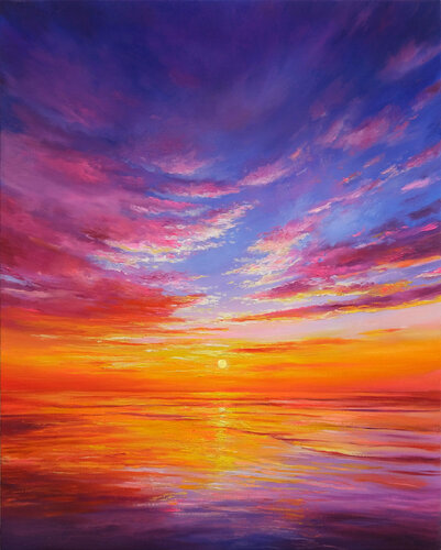Magical Sunset Light di Behshad Arjomandi, Pittura in vendita su Singulart