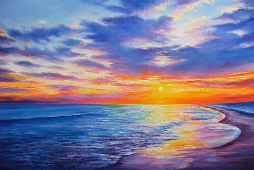 Majestic Sunset van Behshad Arjomandi, Schilderij te koop op Singulart