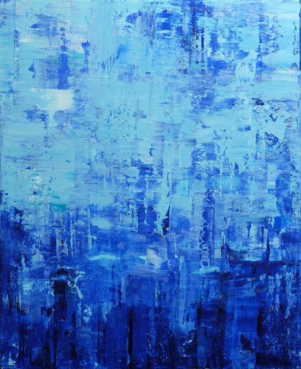 Composition in Blue Behshad Arjomandi