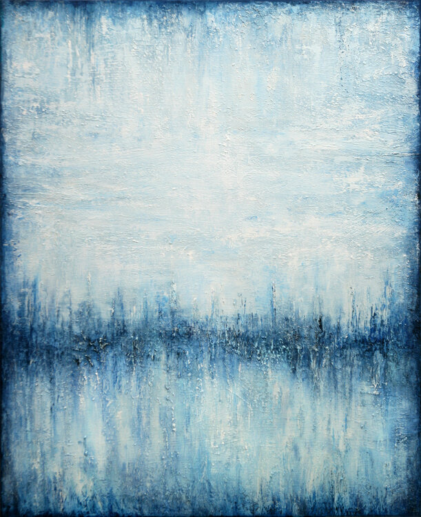 Blue Minimalist Landscape Behshad Arjomandi