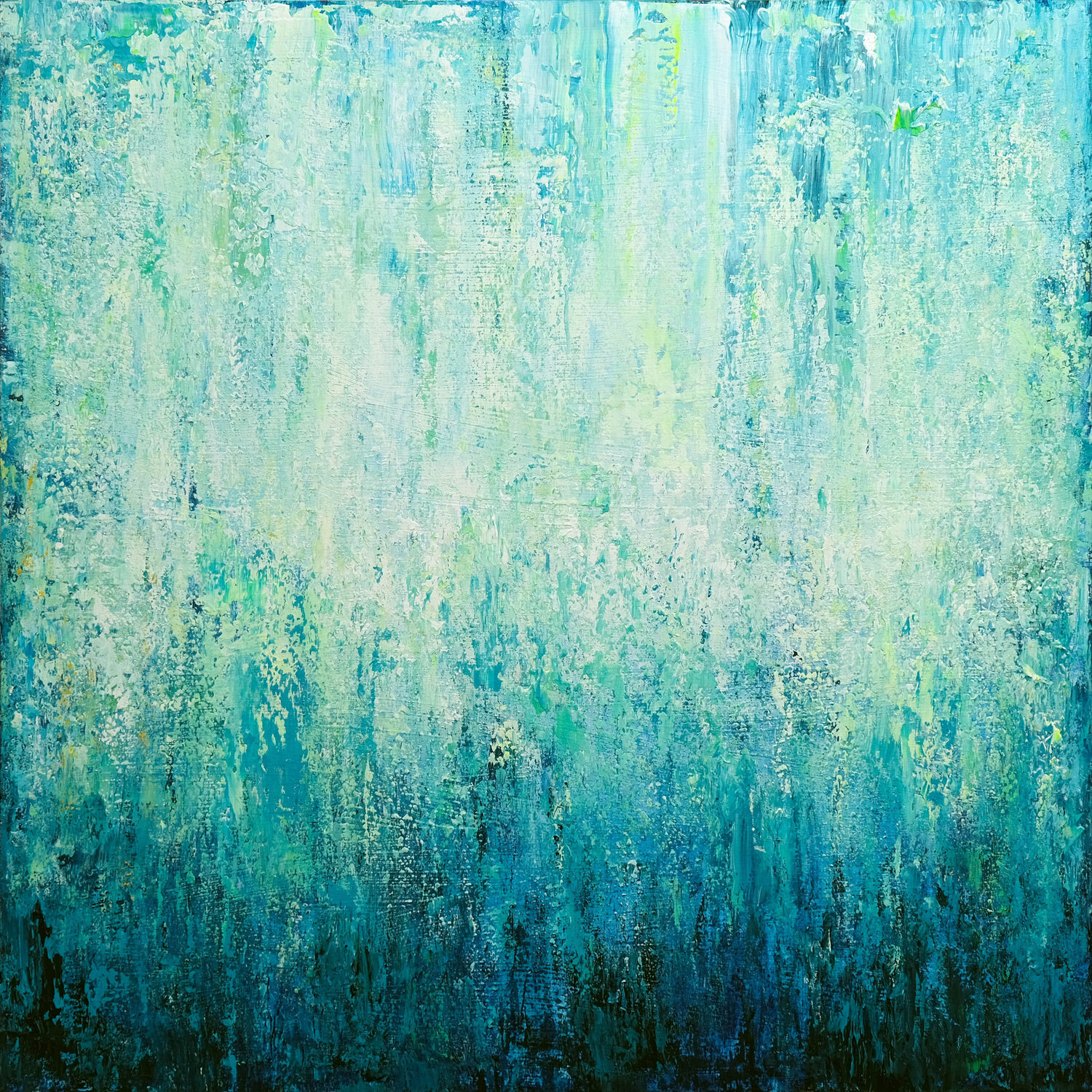 Abstract Turquoise Landscape VIII Behshad Arjomandi