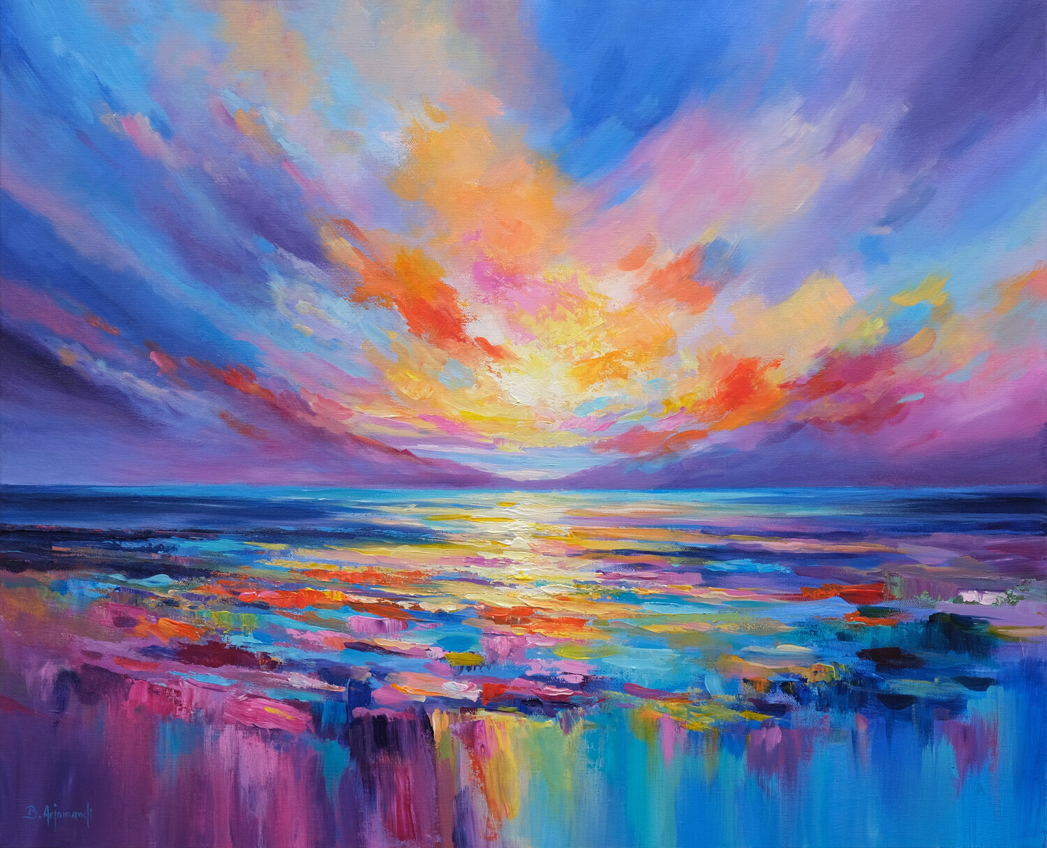 Colorful Sunset Seascape Behshad Arjomandi