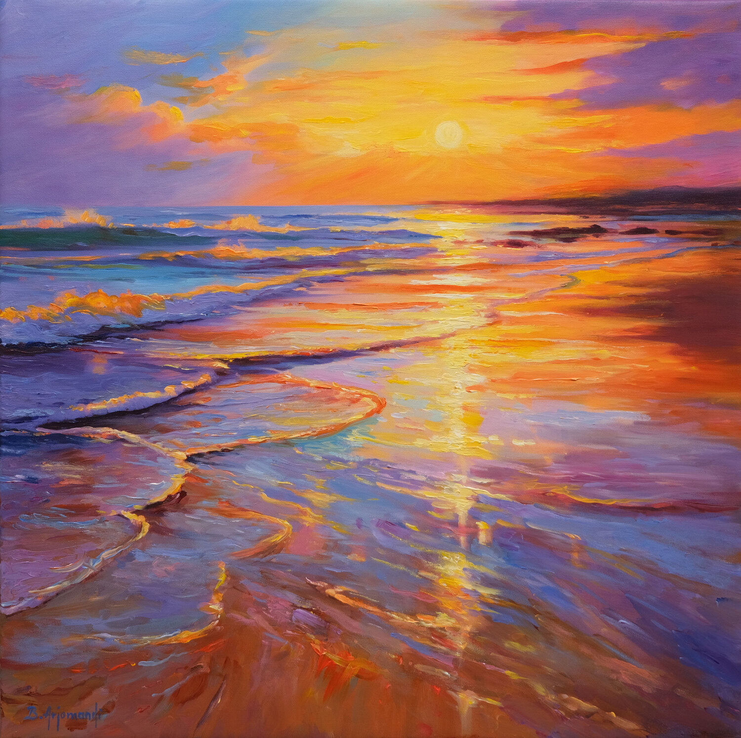 Emotional Sunset Seascape Behshad Arjomandi