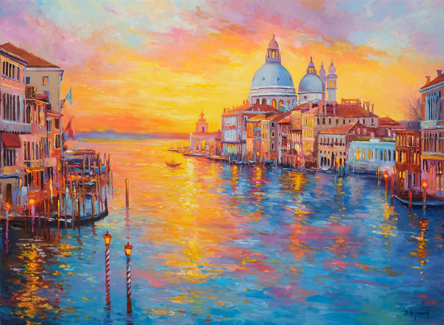 Venice Sunset Reflections Behshad Arjomandi
