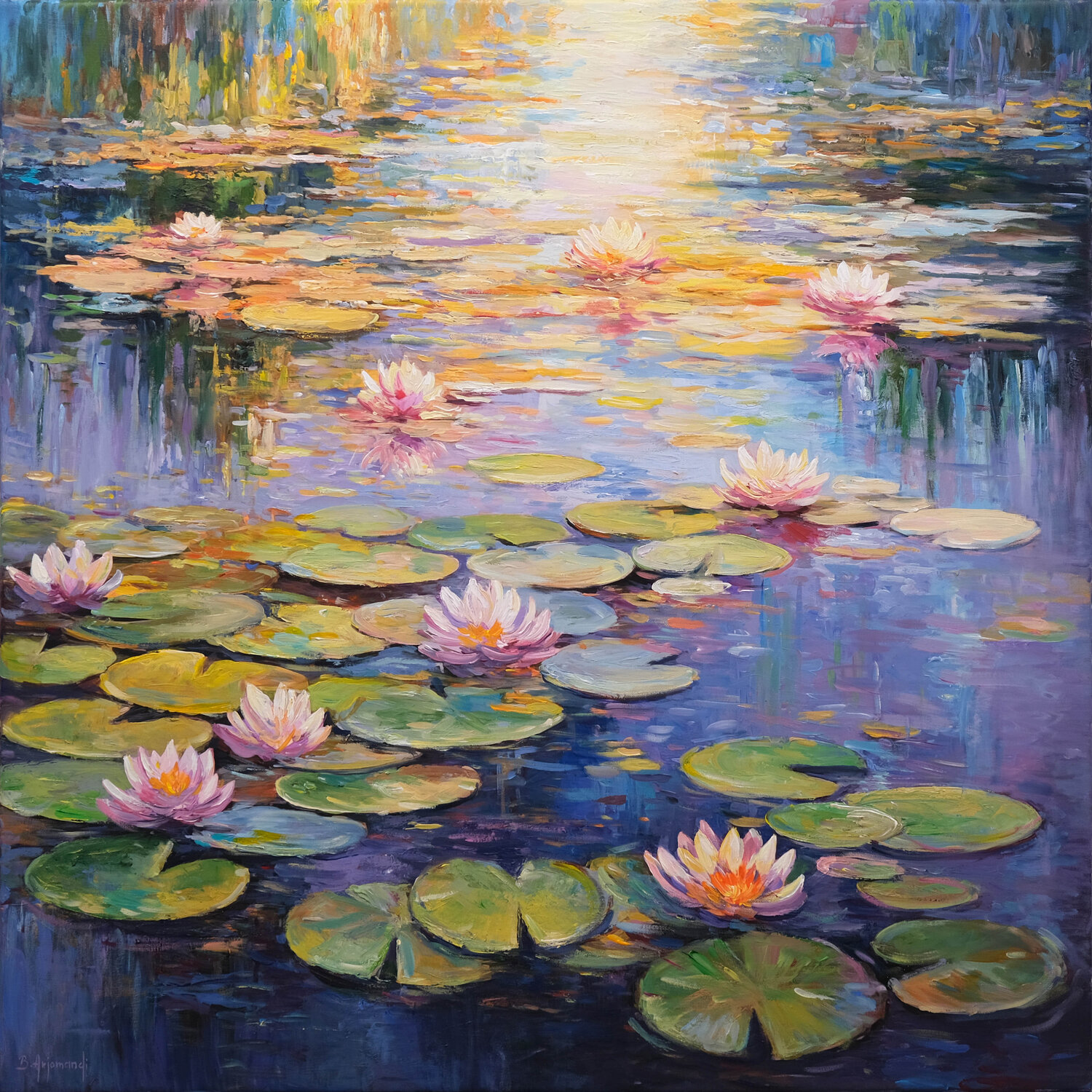 Water Lily Pond Dreaming Behshad Arjomandi