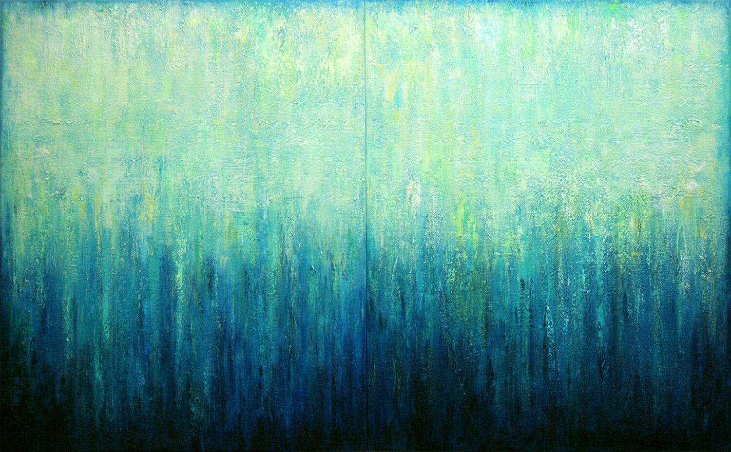 Abstract Turquoise Landscape VII Behshad Arjomandi