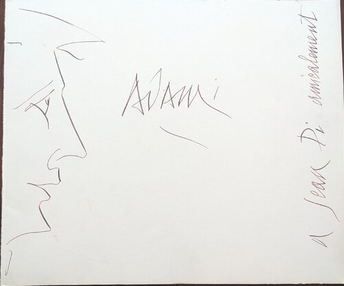 Profile by Valerio Adami, Work on Paper for Sale on Singulart