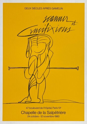 Scanner et crucifixions by Valerio Adami, Print for Sale on Singulart