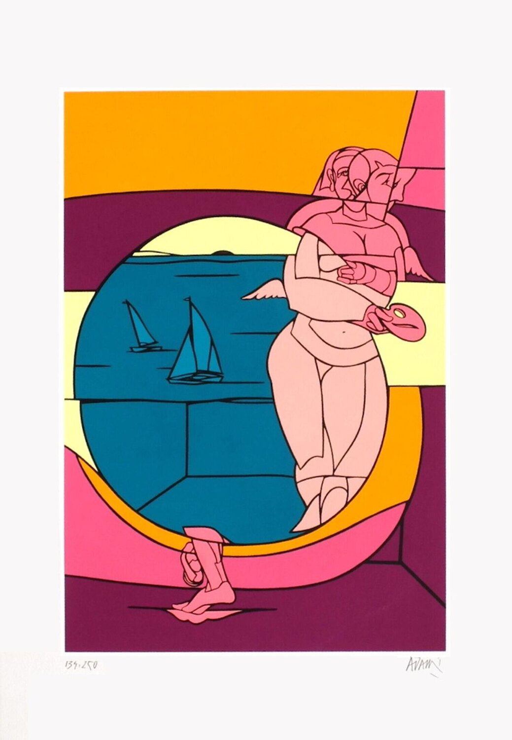 Dieu de l'Olympe (JO Barcelona) Valerio Adami