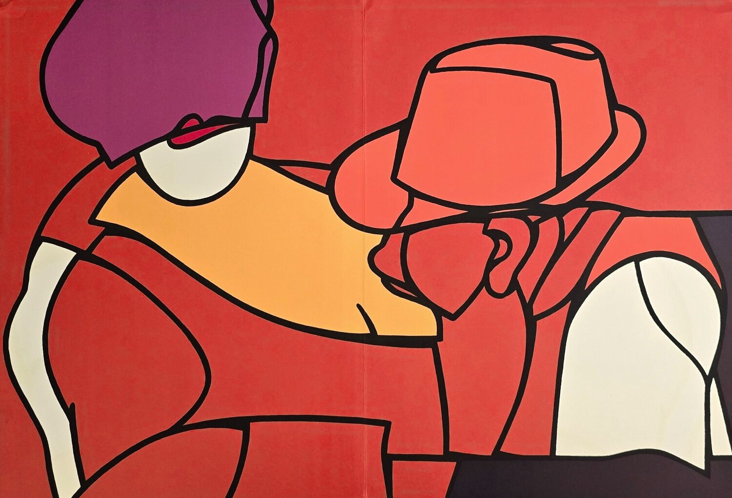 Untitled Composition II Valerio Adami