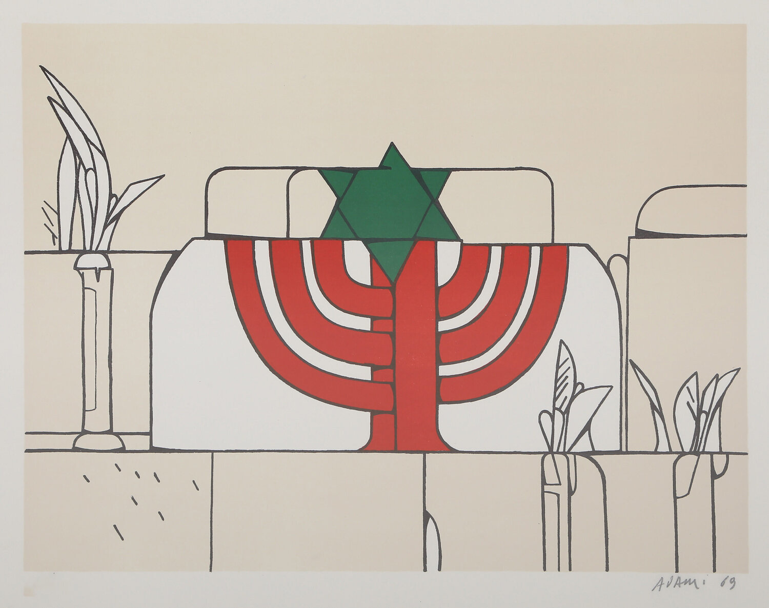 Homage to Israel Valerio Adami