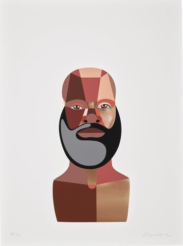 Beauty World: Style Variation 4 (Beard) by Derrick Adams, Print for Sale on Singulart