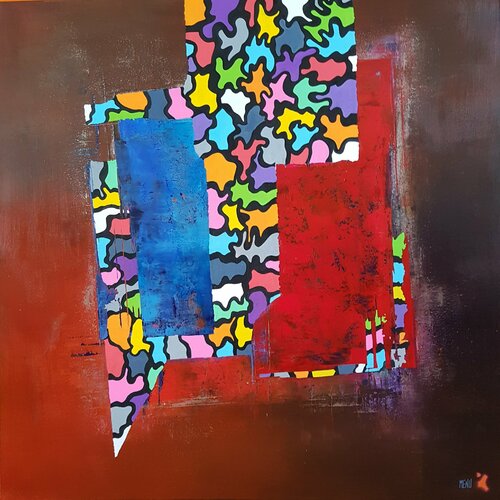 Two Worlds di Menu, Pittura in vendita su Singulart