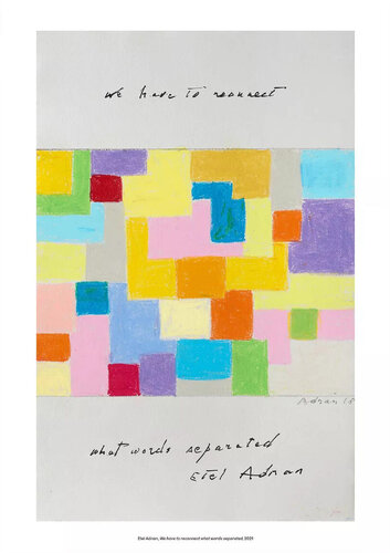 We have to reconnect what words separated von Etel Adnan, Druck kaufen auf Singulart