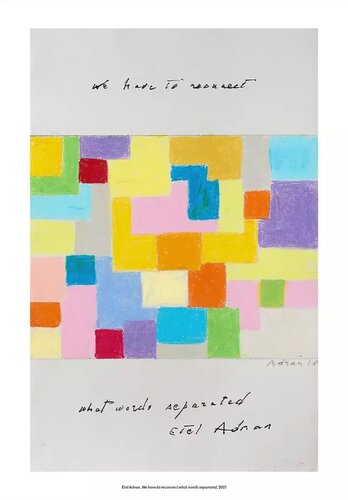 Etel Adnan We Have To Reconnect What Words Separated von Etel Adnan, Druck kaufen auf Singulart