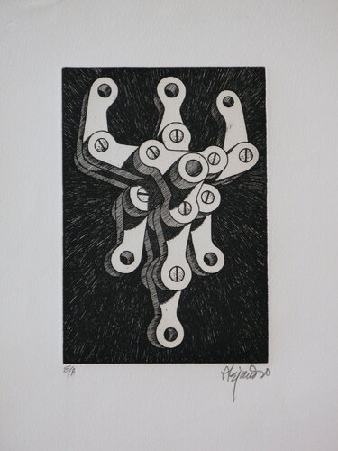 Set of five hinges van Ramon Alejandro, Afdruk te koop op Singulart