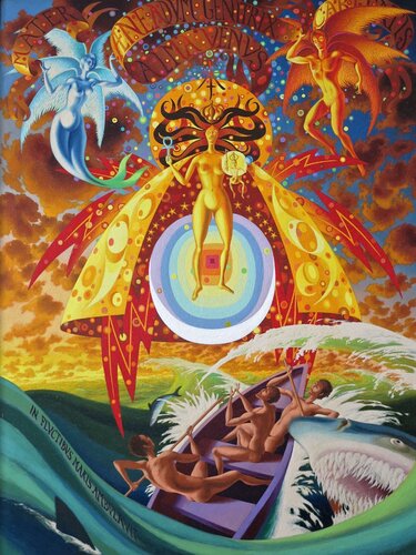 La Virgen del Apocalipsis van Ramon Alejandro, Schilderij te koop op Singulart
