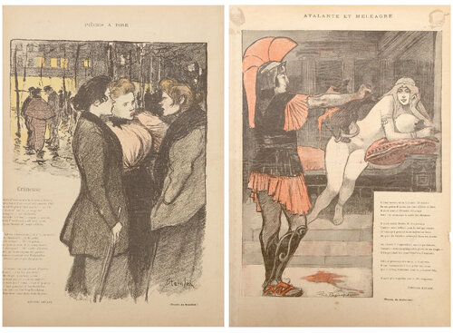Femmes conversant dans la Rue van Théophile Alexandre Steinlen, Afdruk te koop op Singulart
