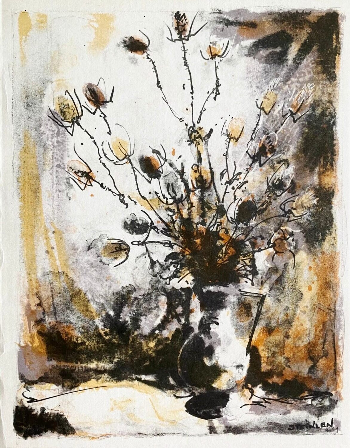 Bouquets de fleurs Théophile Alexandre Steinlen Stampa in vendita