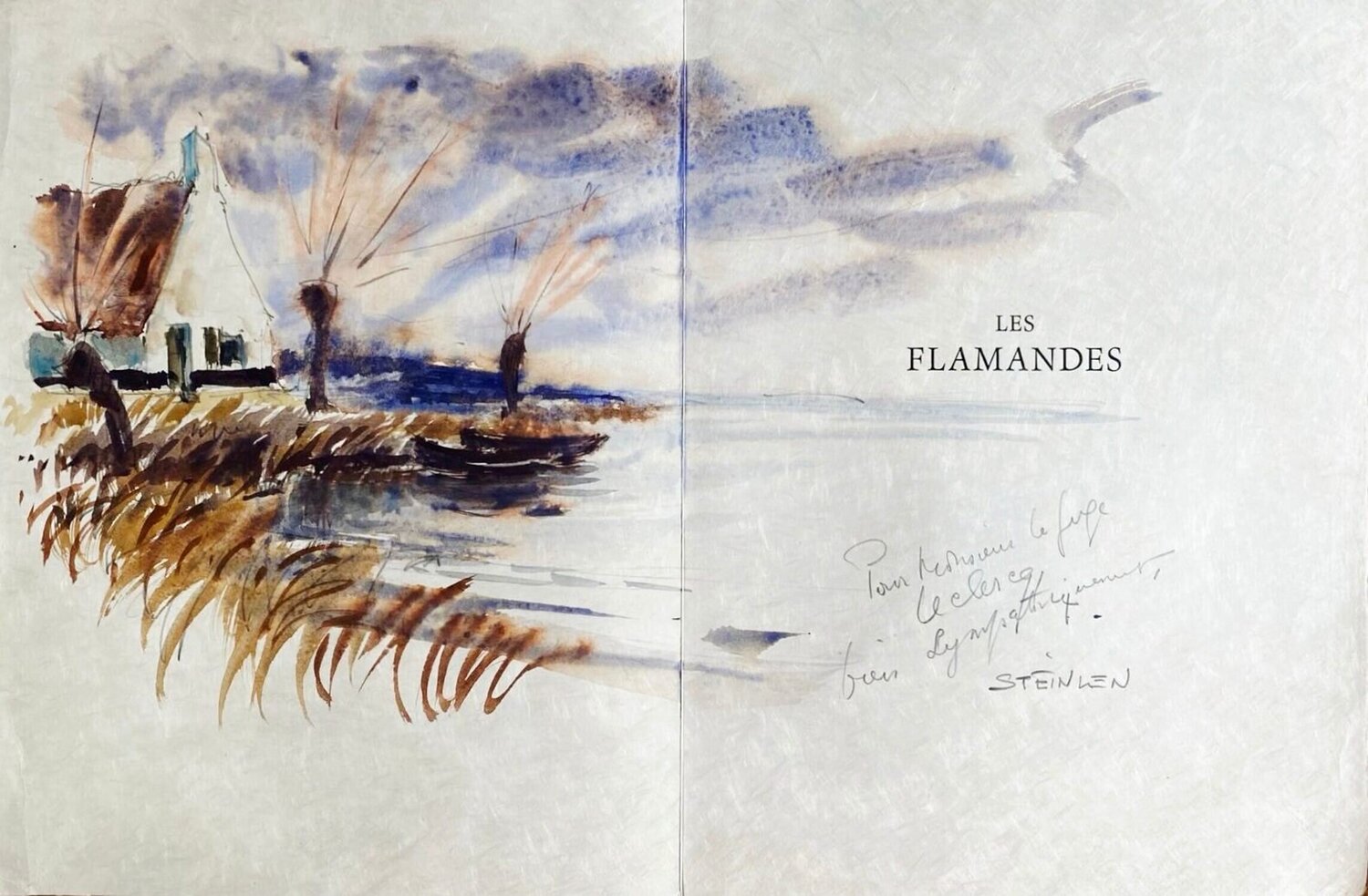 Les Flamandes Théophile Alexandre Steinlen Werk auf Papier zu verkaufen