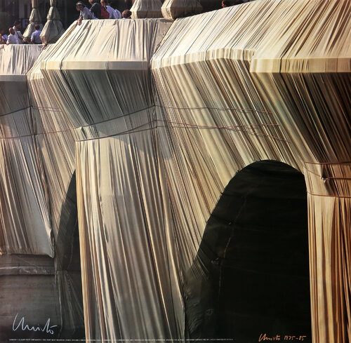 Le Pont Neuf Empaquete (The Pont Nuff Wrapped) by Christo and Jeanne-Claude, Print for Sale on Singulart