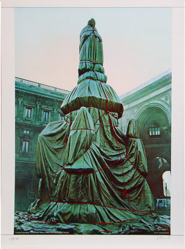 Wrapped Monument for Leonardo, Project for Piazza Della Scala van Christo and Jeanne-Claude, Afdruk te koop op Singulart
