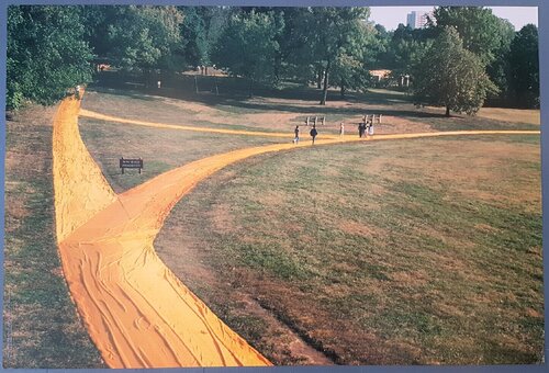 Wrapped Walk Ways, Loose Park, Kansas City Missouri 1977-78 (large-scale, site-specific install) by Christo and Jeanne-Claude, Print for Sale on Singulart