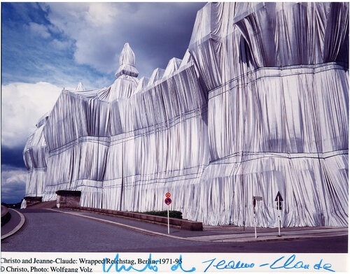 Wrapped Reichstag 2 by Christo and Jeanne-Claude, Photography for Sale on Singulart