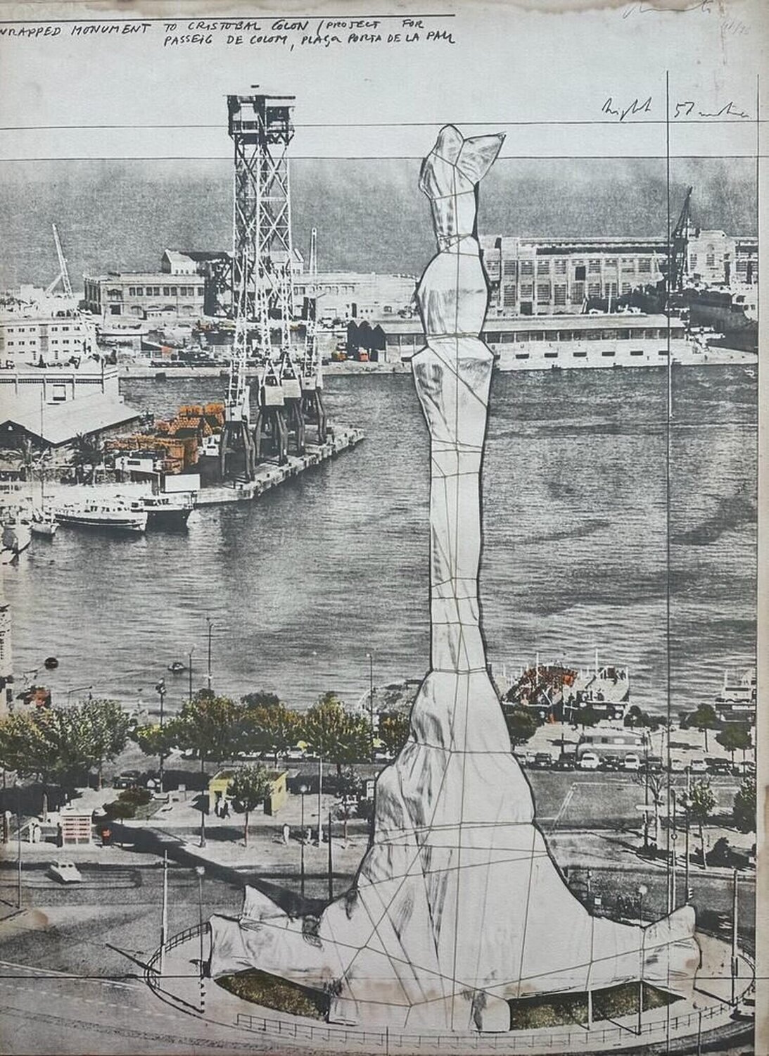 Wrapped monument Christo and Jeanne-Claude Édition à vendre