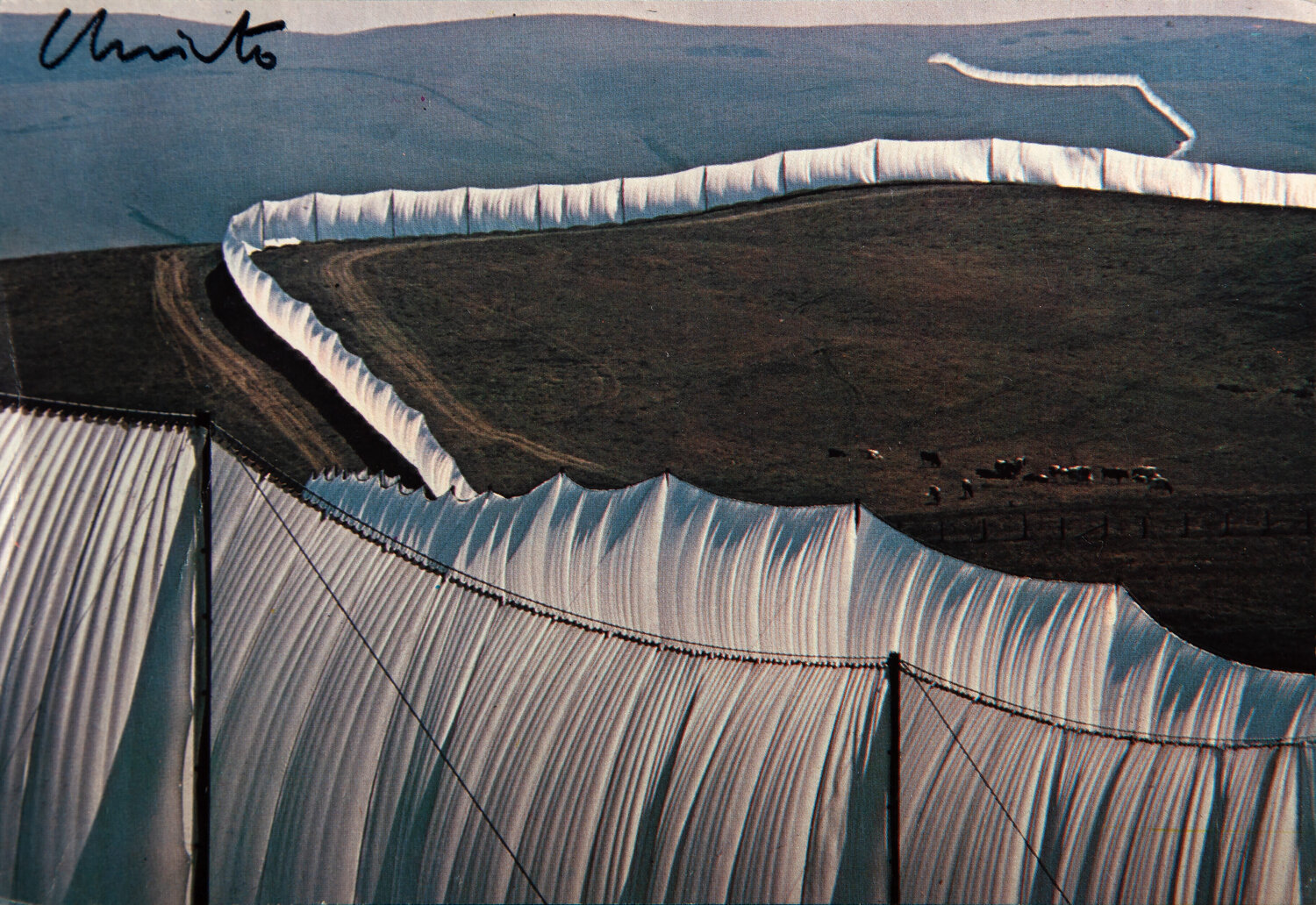 Running Fence Postcard Christo and Jeanne-Claude Druck zu verkaufen
