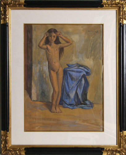 La Nina Desnuda by Raúl Anguiano, Painting for Sale on Singulart