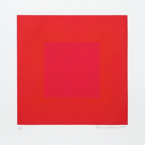 Summer Suite (Red with Gold IV) par Richard Anuszkiewicz, Édition en vente sur Singulart