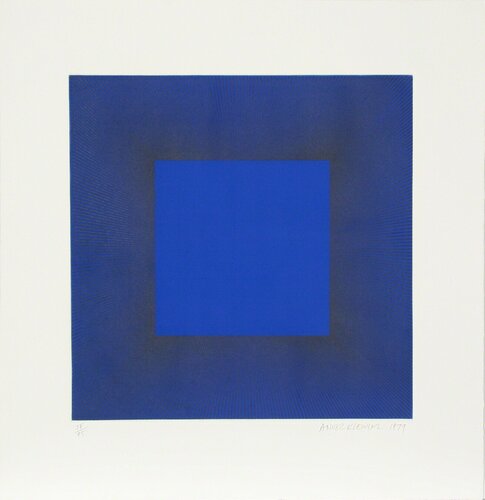 Midnight Suite (Blue with Black) par Richard Anuszkiewicz, Édition en vente sur Singulart