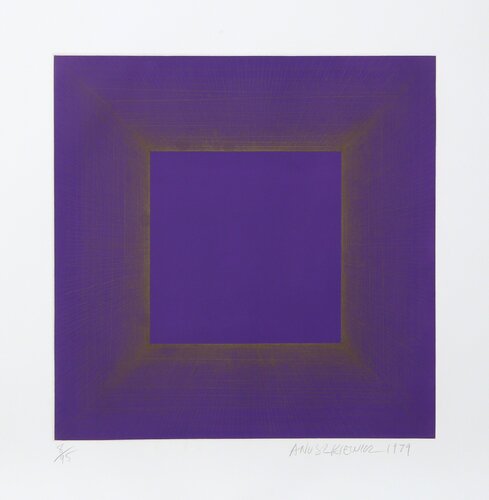 Midnight Suite (Purple with Silver) par Richard Anuszkiewicz, Édition en vente sur Singulart