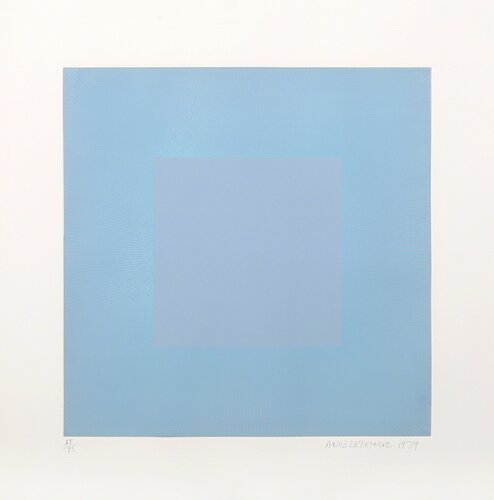 Light Blue with Light Blue par Richard Anuszkiewicz, Édition en vente sur Singulart