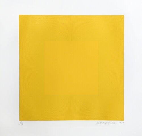 Yellow with Yellow from the Spring Suite par Richard Anuszkiewicz, Édition en vente sur Singulart