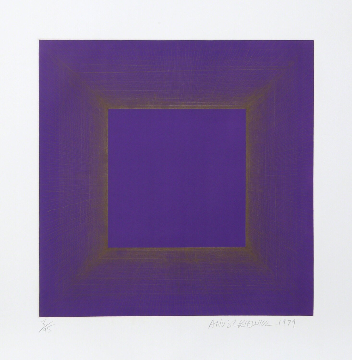 Midnight Suite (Purple with Silver) Richard Anuszkiewicz Druck zu verkaufen