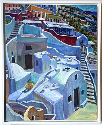 Santorini IV van Thelma Appel, Schilderij te koop op Singulart