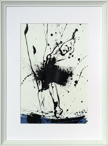 Spontaneous Ballerina No. 10, Blue Series III di Mario Henrique, Opera su carta in vendita su Singulart