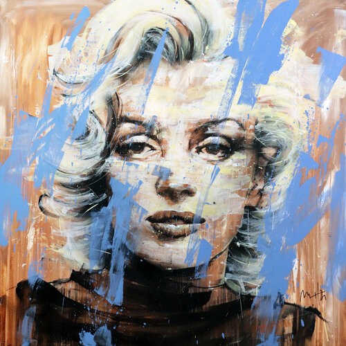 Marilyn No. 4, Icon Series III van Mario Henrique, Schilderij te koop op Singulart