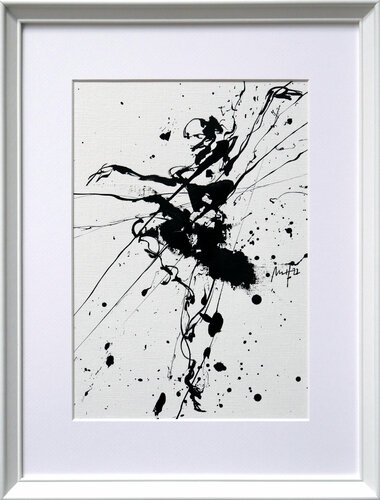 Spontaneous Ballerina No. 2, Series XIX van Mario Henrique, Werk op papier te koop op Singulart