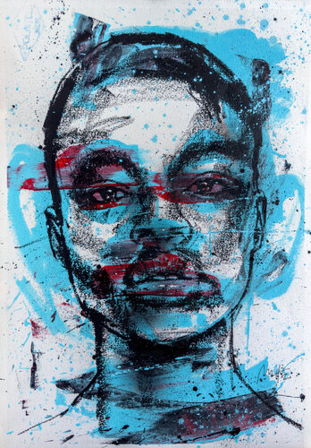 Untitled Portrait Drawing No. 2 von Mario Henrique, Malerei kaufen auf Singulart