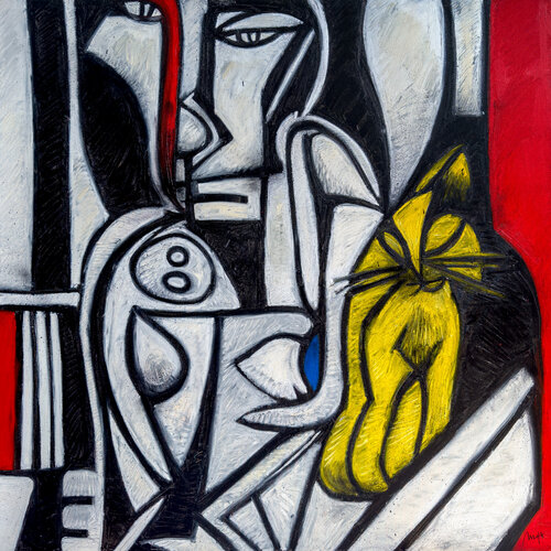 Cat On My Lap von Mario Henrique, Malerei kaufen auf Singulart